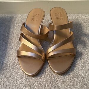 Naturalizer Women's Bronze Strappy Sandals